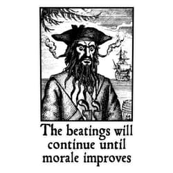 EMC Graphics The Beatings Will Continue Until Morale Improves Vinyl Waterproof Sticker Decal Car Laptop Wall Window Bumper Sticker 5
