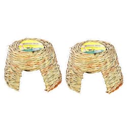 Ware Manufacturing (2 Pack) Ware Nature Willow and Grass Pet Hut, Size Large