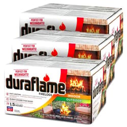 Duraflame 18-Pack Firelogs, Wood Alternative for Indoor or Outdoor Fireplace, 2.5 lb Each - Fast Lighting, Burns Over 1.5 Hours, Log for Open-Hearth Fireplaces, Bonfires, Fire Pits and Campfires