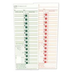 TOPS 1275 Time Clock Cards, Bi-Weekly, Two-Sides, 3-1/2-Inch x9-Inch ,500/BX