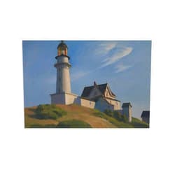 CZLGT Edward Hopper - Lighthouses and Buildings Canvas Art Poster and Wall Art Picture Print Modern Family Bedroom Decor Posters 12x18inch(30x45cm)
