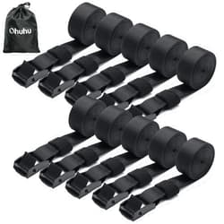 Ohuhu Tie Down Straps with Buckles: Ohuhu Cam Buckle Lashing Straps 367 lbs Load Cap with 1100 lbs Breaking Strength Limit, 1