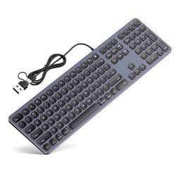 Yivandi Black Wired Backlit Keyboard for Apple Mac OS, USB-A/Type-C Cable Connection Aluminum Keyboard with Numeric Keypad for iMac/Mac Mini Computer or MacBook Laptop(Keyboard Riser Included)