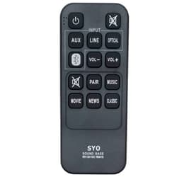 ZdalaMit Replacement Remote Control Applicable for Sanyo WIR113001-FA05 FWSA205E 2.1 Channel Sound Bar System