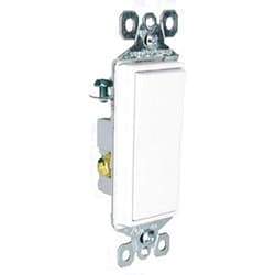 Pass & Seymour TM873-W 120/277 Volt 15 Amp 3-Way Grounding Decorator Switch White TradeMaster