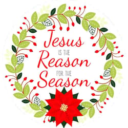 Mad Mags Jesus is The Reason for The Season Christmas Car Magnet Bumper Decal, Magnetic Xmas Decorations for Bumpers, Refrigerators, Whiteboards, Garage Doors, and More,5 1/2 Inch