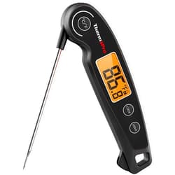ThermoPro TP605 Instant Read Meat Thermometer Digital for Cooking, Waterproof Food Thermometer with Backlight & Calibration, Digital Probe Cooking Thermometer for Kitchen, Outdoor Grilling and BBQ