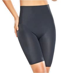 TrueShapers Women's Seamless Tech Mid-Thigh Invisible Control Support Short Black Size XL