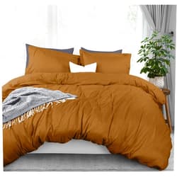 Utopia Bedding Duvet Cover Queen Size - 1 Comforter Cover with 2 Pillow Shams - 3 Piece Bedding Duvet Cover with Zipper Closure - Soft Brushed Microfiber, 90 X 90 Inches (Mocha)
