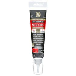 GE Supreme Silicone Caulk for Kitchen & Bathroom - 100% Waterproof Silicone Sealant, 7X Stronger Adhesion, Shrink & Crack Proof - 2.8 fl oz Tube, Clear, 1 Pack