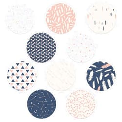 Rockadex Adhesive Patches - Compatible for Freestyle Libre Sensor, Custom-Designed Freestyle Libre Patches, Diabetic Supplies Mix 10 Pack Tribal Mix (Full Circle NO Cut)
