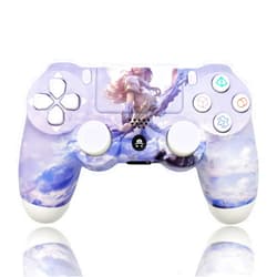 Generic Wireless Controller for PlayStation, compatible with Ps4 Slim/Fat/Pro,/PC/Android, Custom Design Gamepad Joystick, Forza Horizon Design, with USB Cable (thumb caps included)