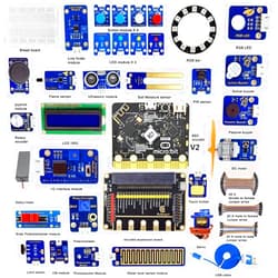 Adeept BBC Micro:bit Sensor Starter Kit | Microbit Programmable Starter Kit for Micro:bit with 35 Projects PDF | Micro:bit and Expansion Board Included (Include Microbit Controller V2)