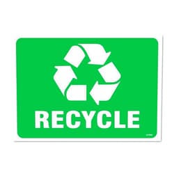 AX Signs Recycle Sign, Large 10 x 7 Inch Self-Adhesive Vinyl Sticker