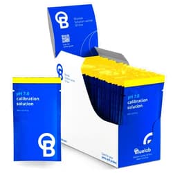 Bluelab pH 7.0 Calibration Solution Sachets - Ideal for pH pH Pens & pH Probes for Precise Meter & Probe Accuracy, 18 ml Each, for Hydroponics, Gardening, Growing Tents - 30 Sachet Box