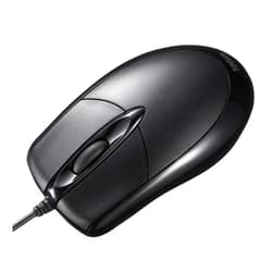 Sanwa Supply MA-130HPBK PS/2 Wired Optical Mouse Black