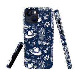 TnXee Case Compatible with iPhone 15,Western Cowgirl Flower Phone Case for iPhone 15,Fall Prevention Bright Hybrid 2-Layer Hard Shell Phone Case for Girls Boys