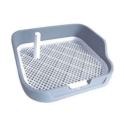 Leefasy Dog Toilet, Pet Training Pads Holder, Keep Paws and Floors Clean, Mesh Grids Pet Training Toilet Dog Potty Pad, Gray