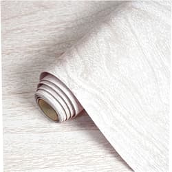 Lativo White Wood Contact Paper for Cabinets and Drawers Wood Grain Peel and Stick Wallpaper for Furniture Table Shelf Liner Self-Adhesive Wallpaper Vinyl Waterproof Easy to Install/Clean 18inW 118inL