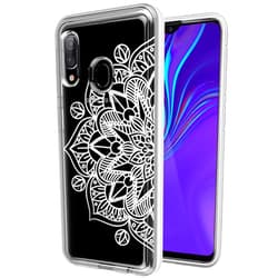 Topeiye Flowers Clear Slim Designed for Galaxy A20 Case, Galaxy A30 Case Shock-Absorption Floral Flexible Soft TPU Rubber Protective Cover for Samsung Galaxy A20/Galaxy A30 (Mandala)