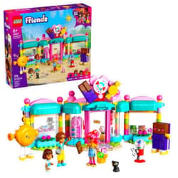 LEGO Friends Heartlake City Candy Store Building Toy - Pretend Play Set for Kids, Girls and Boys, Ages 6+ - Gift for Easter - with 2 Minidolls, a Micro-Doll, and a Cat Figure - 42649