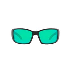 Costa Del Mar Costa Man Sunglasses Matte Black Frame, Green Mirror Lenses, 62MM