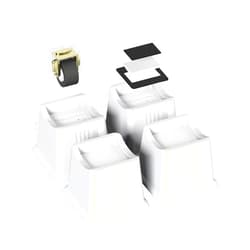 ZTON Bed Furniture Risers Elevation in Height 3