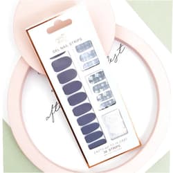 GoBudsGo Gloss Nail Strips - UV Free, Chip Resistant, Easy to Apply & Remove, Long Lasting Gel Nail Stickers | Contains 34 Nail Wraps, 1 Nail File