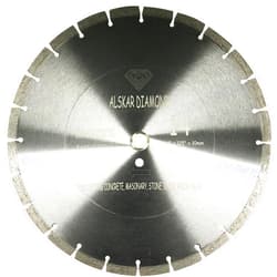 ALSKAR DIAMOND USA ADLSS 14 inch Dry or Wet Cutting General Purpose Segmented High Speed Diamond Saw Blades for Concrete Stone Brick Masonry (14