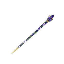 Honbay Cloisonn Vintage Hair Stick With Lotus Chinese Traditional Style Fashion Hair Chopsticks Hairpin (Blue)