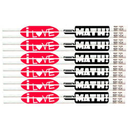Express Pencils D1431 I Love Math - 36 Qty Package - School Pencils