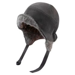 Gvatasz Fleece Trapper Hats with Visor Women Winter Ear Flap Ski Cap Warm Russian Ushanka Hat Windproof Eskimo Aviator Hat