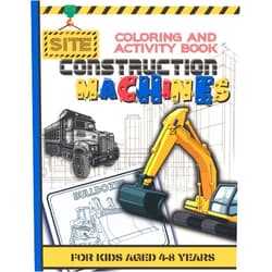 Alma Arnold Construction Site Machines Coloring Book: A simple and enjoyable children's book. Have fun, learn new things, and enjoy yourself. There are additional ... Excavator, Crane, Digger and Dump Truck.