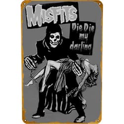 KNIOIL Arte Music The Misfits Punk Rock Band Poster Bar Pub Cafe Wall Vintage Karaoke Retro Metal Tin Sign Man Cave Decor Rock 8x12 inch