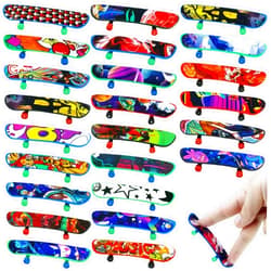 XIPEGPA 70 PCS Mini Finger Skateboards Finger Skateboard Toys for Birthday Party Favors Gift Props Decoration (70)