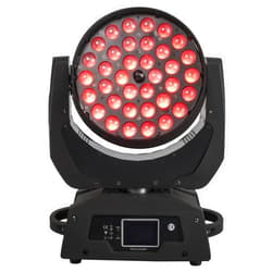 SHEHDS LED Moving Head Light 36x18W Wash Zoom Effect (15-90 Degree) DJ Lights RGBWA+UV 6IN1 DMX 512 Touch Screen Stage Lights for Christmas Wedding Disco Party
