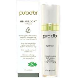PURA D'OR Sharp Look Eye Cream (1.7oz) Youth-Enhancing Eye Cream For Firm Lift and Reduced Appearance of Wrinkles and Fine Lines, Puffiness and Under Eye Bags With 24K Gold