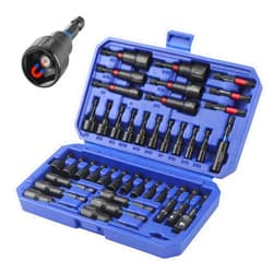 WORKPRO 39-Piece Magnetic Nut Driver Set, Impact Drill Driver Bit 1/4