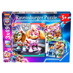 Ravensburger Children's Puzzle 05708 - PAW Patrol: The Mighty Movie - 3 x 49 Pieces Paw Patrol Puzzle for Children from 5 Years