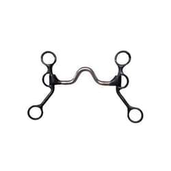 Dutton Bits The Bit Makers Dutton Bits Medium Port Short Shank with Copper Inlay Equine Bit