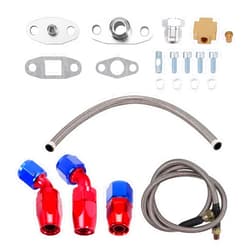 maXpeedingrods Turbo Oil Feed & Return Drain Line for T3 T4 T3/T4 T70 T66 TO4E T60 T61 T70