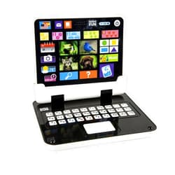 Kidz Delight Infini fun My First 2-in-1 Bilingual Tablet, English & Spanish Interactive Learning Toy for Ages 2+, Detachable Keyboard, Learn Alphabet, Numbers, Colors, Shapes, Plug & Play Realistic