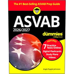 Angie Papple Johnston 2026/2027 ASVAB For Dummies: Book + 7 Practice Tests, Flashcards, and Videos Online