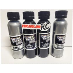 Generic 4 PACK Spaz Stix Mirror Chrome & ULTIMATE Black Backer Airbrush Paint SZX10000 SZX10200 INCLUDES CHICAGOLAND RC COUPON