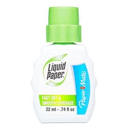 Paper Mate Liquid Paper Fast Dry Correction Fluid, 22 mL, 3 Count (5643115)
