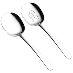Generic X-Large Serving Spoons Set, 9.8 Inch and 2.8 Inch Slotted Stainless Steel (2 Pack)