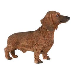 Ebros Gift Adorable Lifelike Pet Pal Chocolate Dachshund Dog Miniature Figurine Animal Canine Puppy Sausage Dogs Pedigree Breed