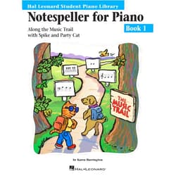 By Karen Harrington (Author) Notespeller for Piano - Book 1 | Hal Leonard Student Piano Library | Beginner Piano Method | Treble and Bass Staff Note Reading Activities