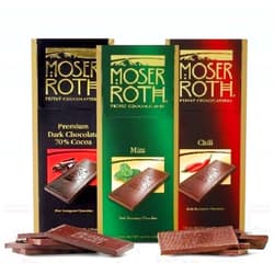 Moser Roth fine chocolate bars - 3 Bars, 3 flavors by Moser Roth