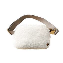 Lululemon Athletica Everywhere Fleece Belt Bag (Light Ivory)